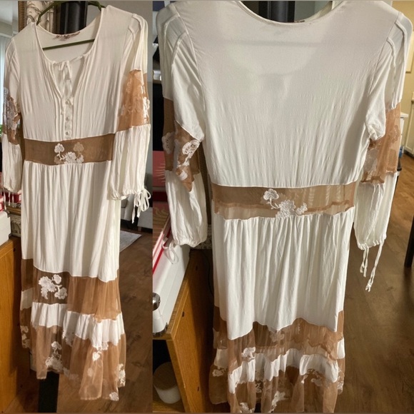For Love and Lemons FL&L Eva Midi Dress Size XS EUC - Picture 3 of 7